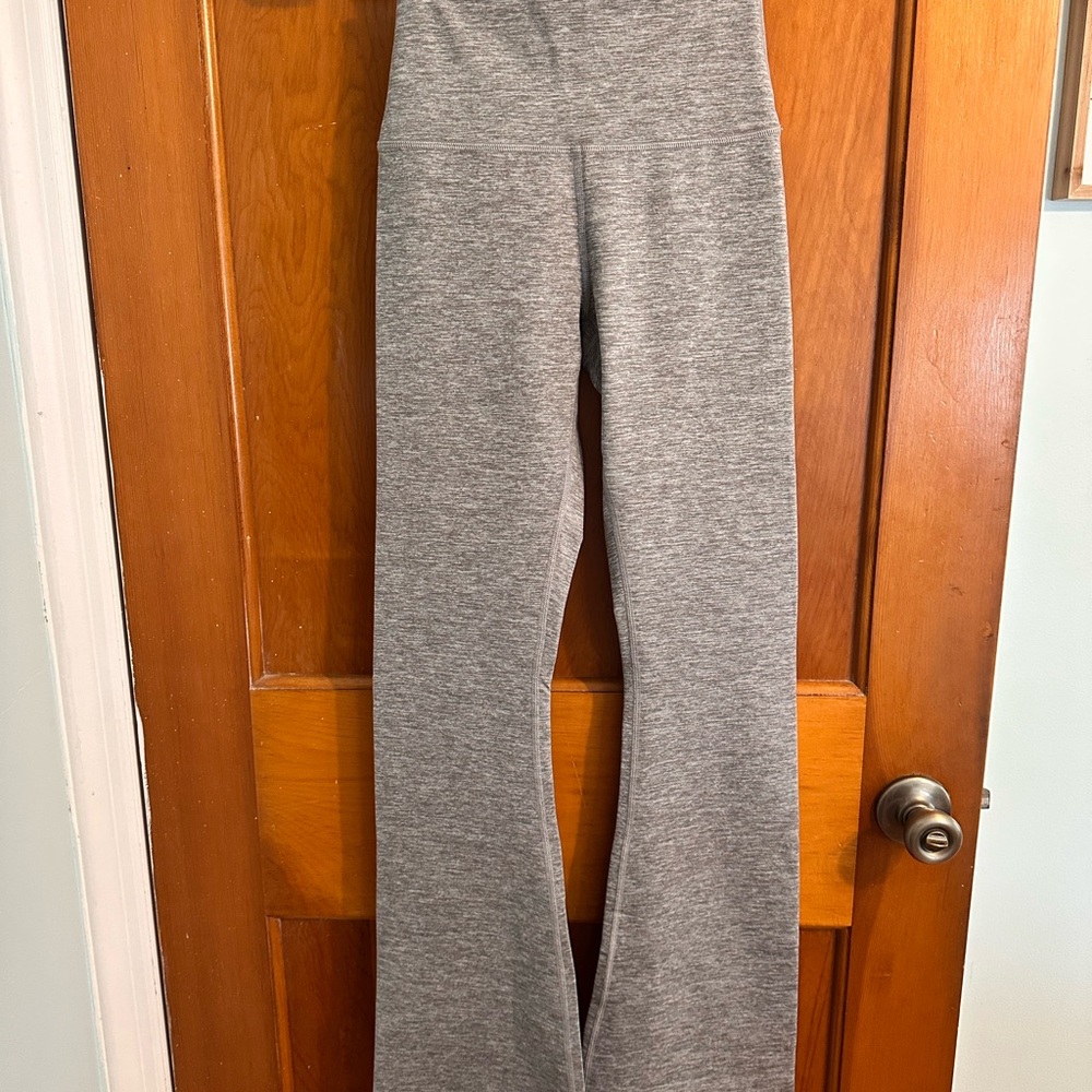 Aerie Gray High-Rise Bootcut Leggings